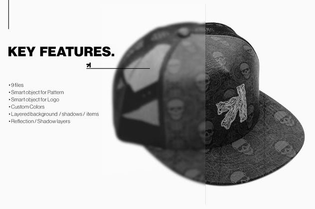 休闲棒球帽子系列样机 Cap Collection Mockup插图(5)