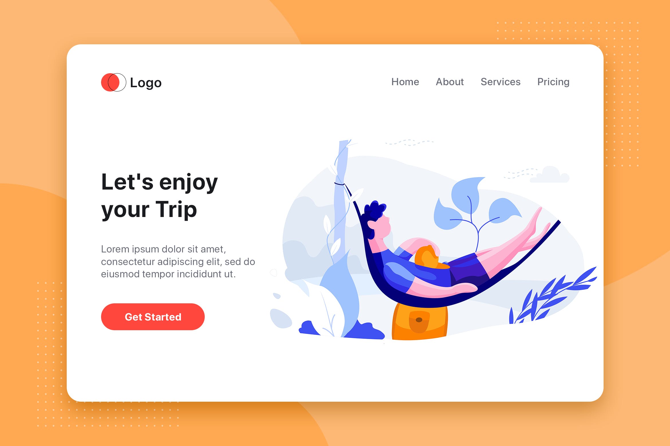 享受您的旅行-旅行主题扁平设计风格素材库精选概念插画v1 Enjoy your trip – Travel flat illustration concept插图