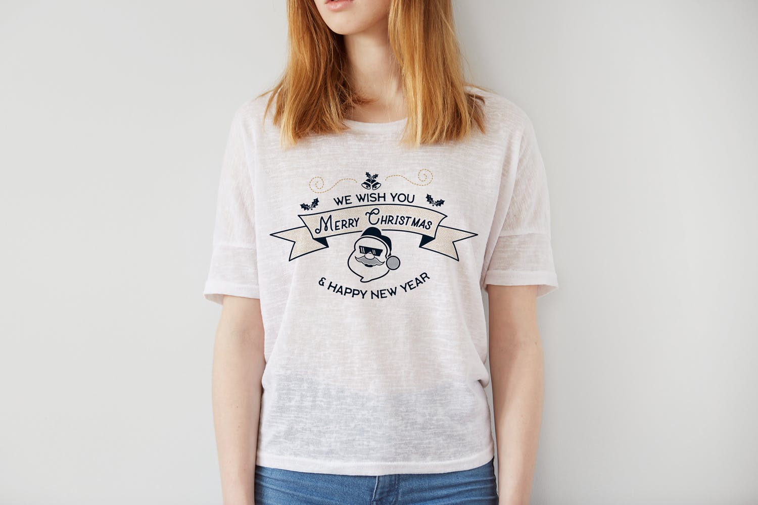 圣诞快乐&新年主题T恤印花图案设计素材 Merry Christmas and New Year T-Shirt. Xmas Print插图(2)