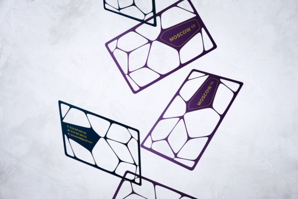 企业名片设计展示样机v2 Business Card Mockup V.2