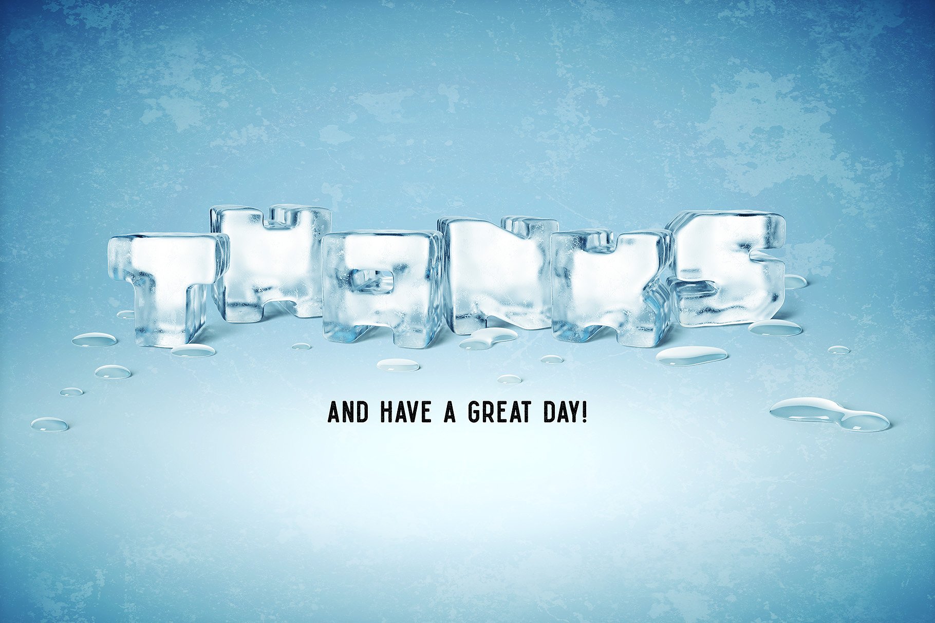 3D冰莹剔透冰块字母字体 Set of Ice Cube letters插图(3)