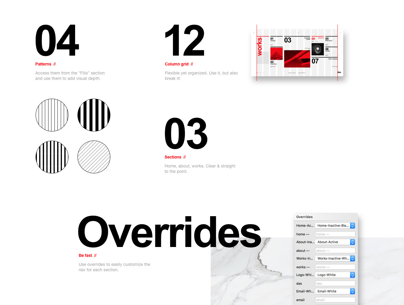 现代建筑艺术感的个性网页主题模版下载[for Sketch]插图(2)