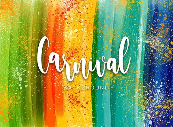嘉年华水彩背景 Watercolor carnival background