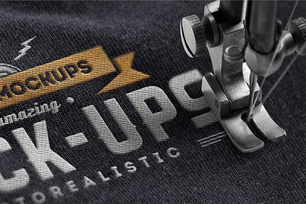 服装制衣纺织业专用 Logo 样机模板 Logo Mock-Ups V.1