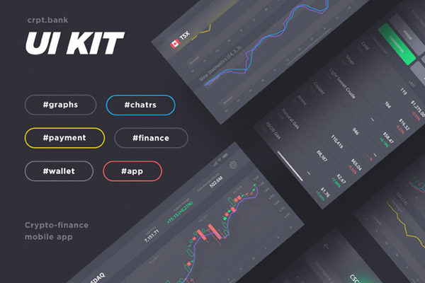 令人惊叹的加密银行iOS UI Kit 下载[sketch]