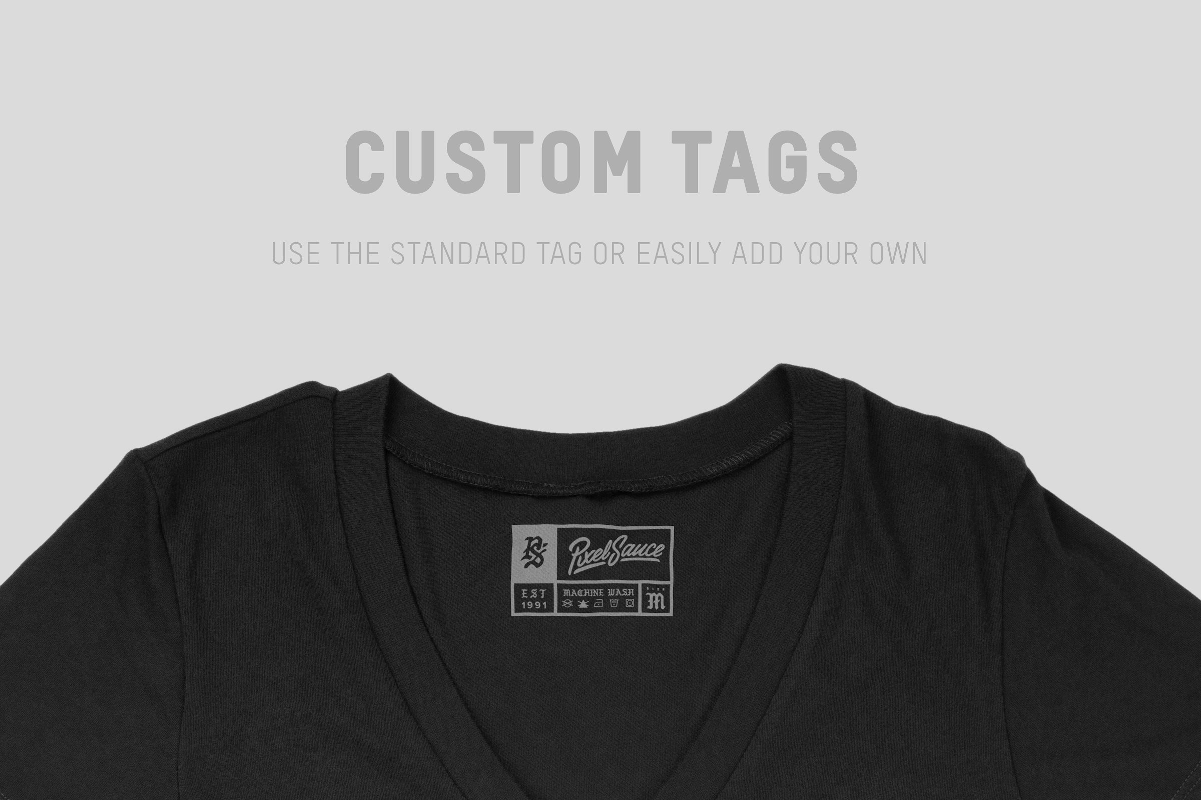 深V女士T恤服装样机 Bella Canvas 8417 Women’s Deep Vee插图(6)