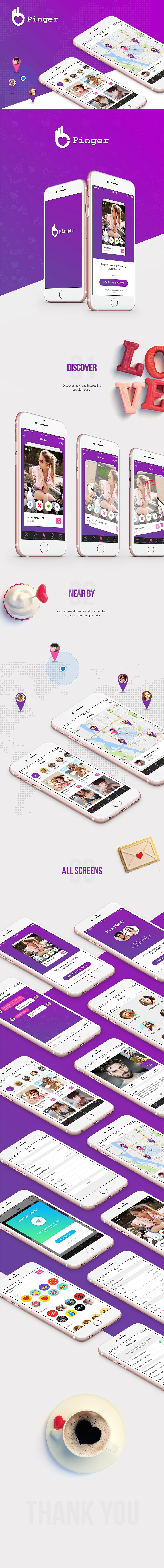 社交交友类APP UI KITS套装下载[PSD]插图