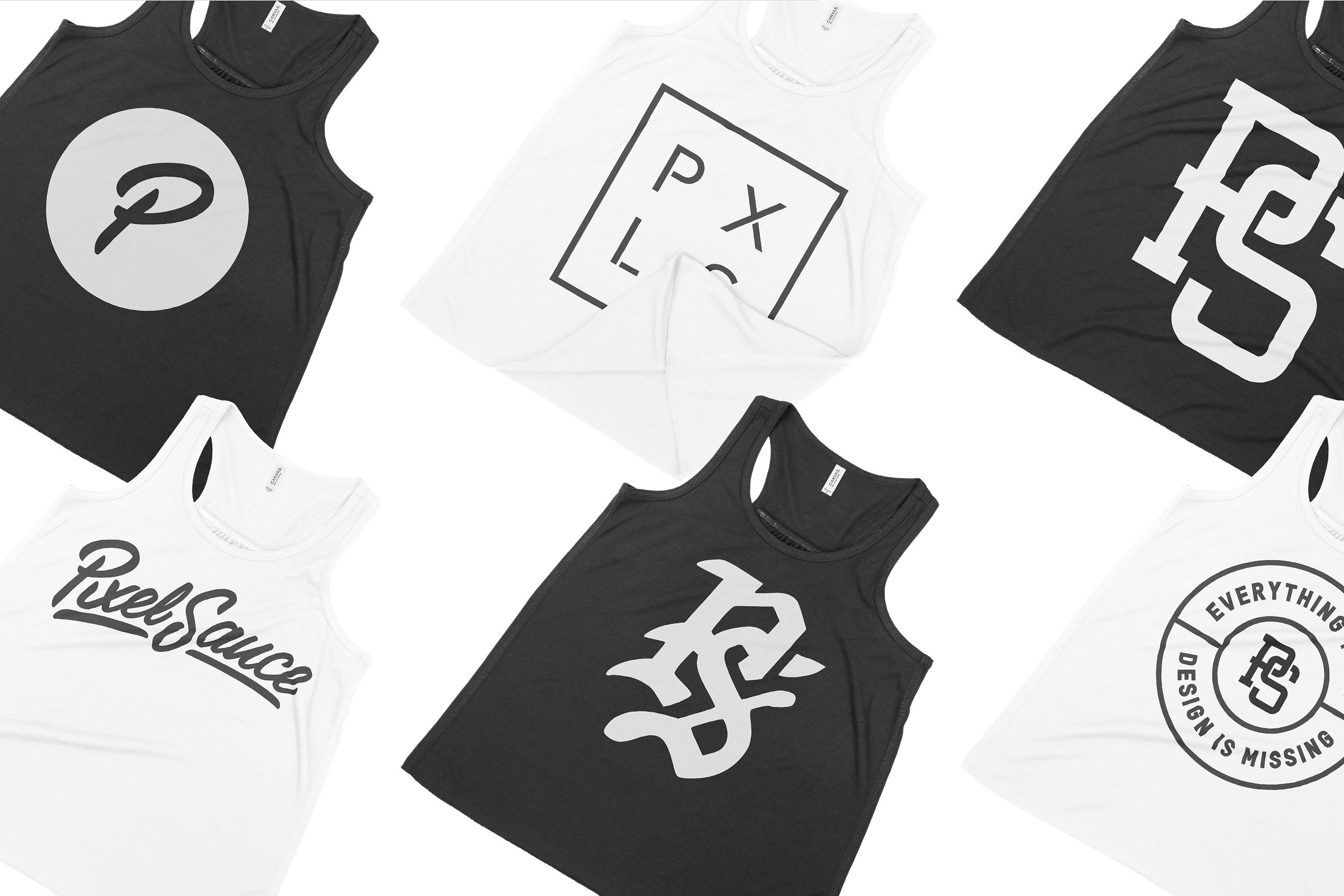 男士无袖背心服装样机 Bella Canvas 8800Y Youth Racerback插图(1)