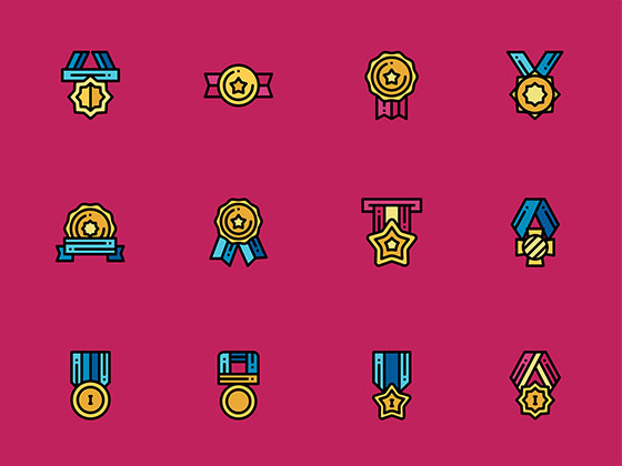 40 枚奖励元素图标素材之家精选sketch素材