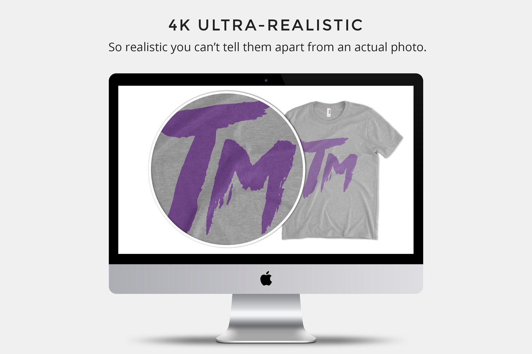 混合面料T恤样机 Anvil 6750 Tri-Blend Tee插图(2)