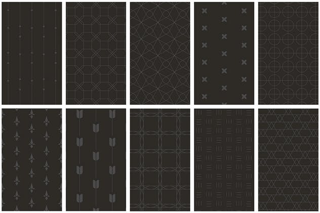 极简主义设计风格几何图形设计素材 Geometric Minimal Patterns插图(4)