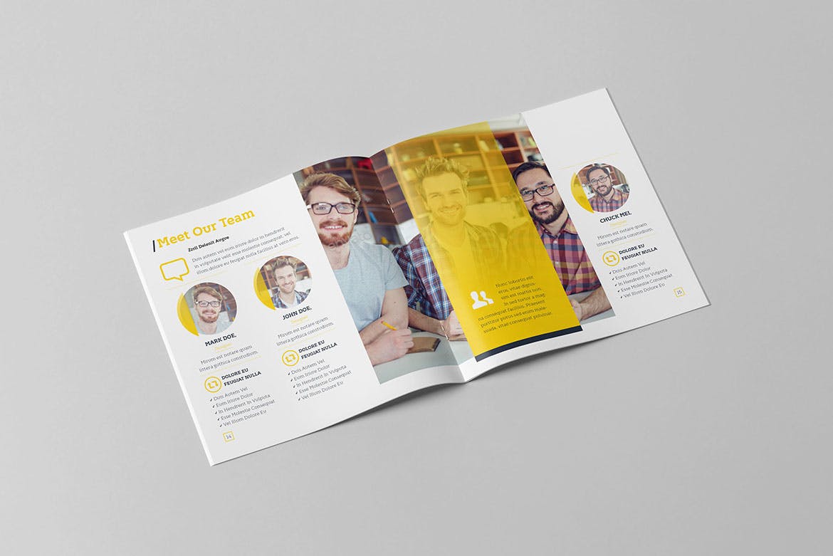 年度商业/行业市场分析报告设计模板v2 Annual Report Square Template 2插图(6)