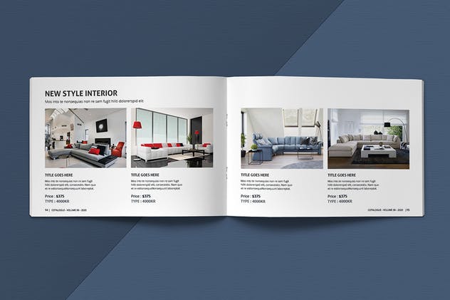 A5尺寸产品目录产品手册设计模板素材 A5 Modern Catalogue Template插图(9)