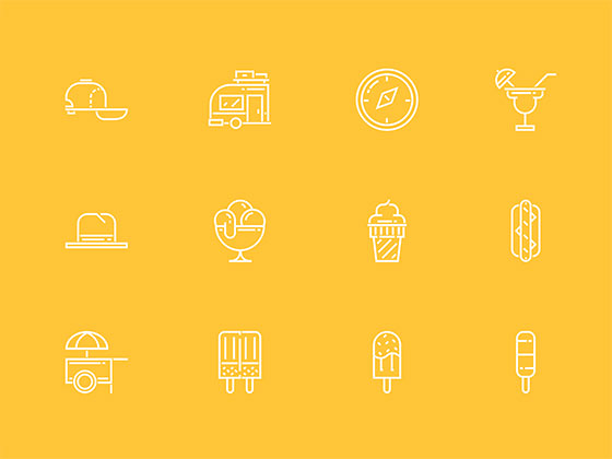 50 枚夏日元素图标素材之家精选sketch素材