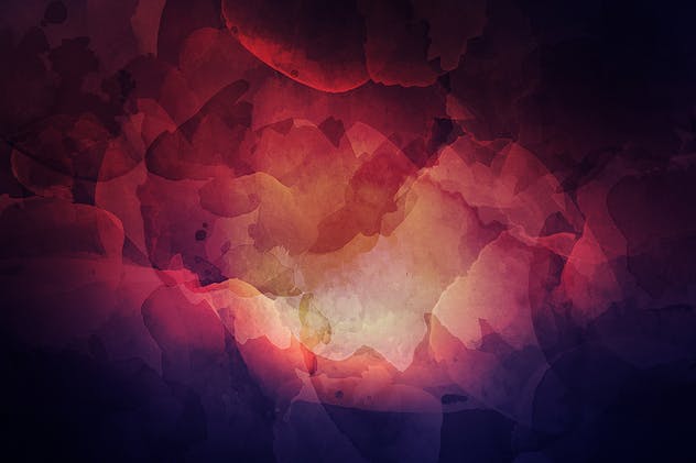 抽象彩色画布水彩背景 Abstract Watercolor Backgrounds插图(2)