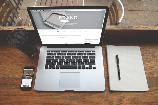 笔记本电脑Macbook设备样机模板 Laptop Macbook Display Mock-Up插图(10)