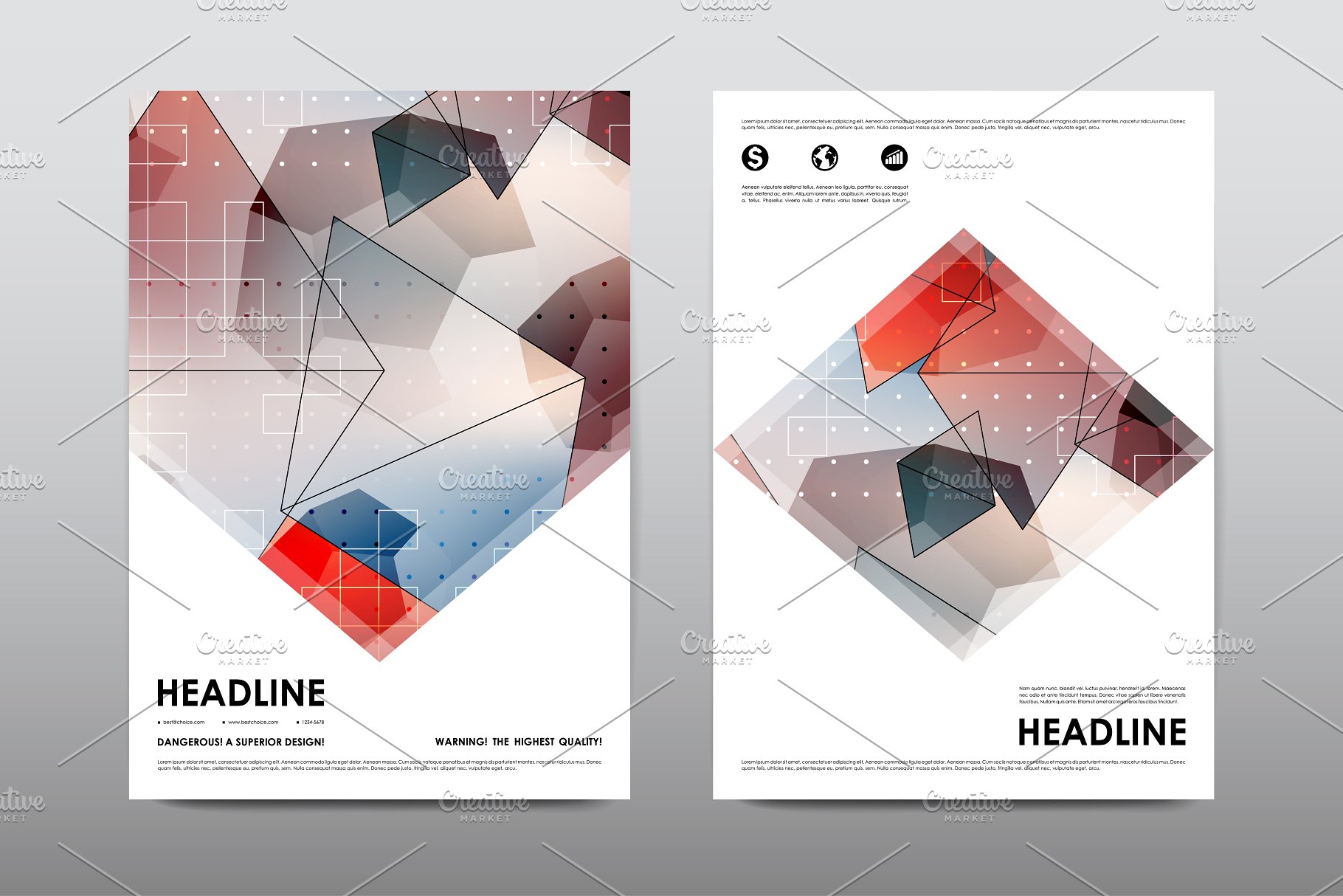 极力推荐：50+企业商业介绍宣传小册子模板 50+ Business Brochures Bundle插图(14)