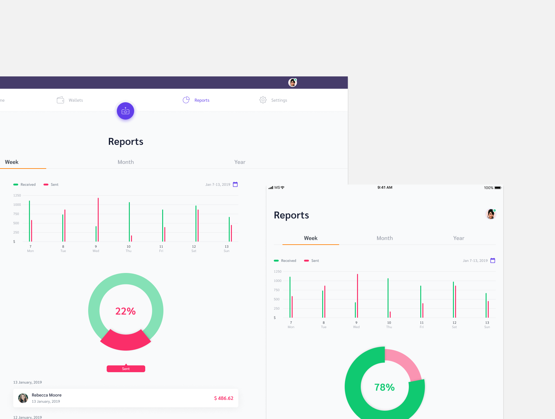 素材库下午茶：支付类APP网页官网UI KIT套装ui素材模板下载[Fig]插图(5)