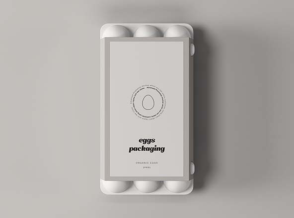 鸡蛋售卖包装盒设计效果图素材库精选 Egg Packaging Mockup