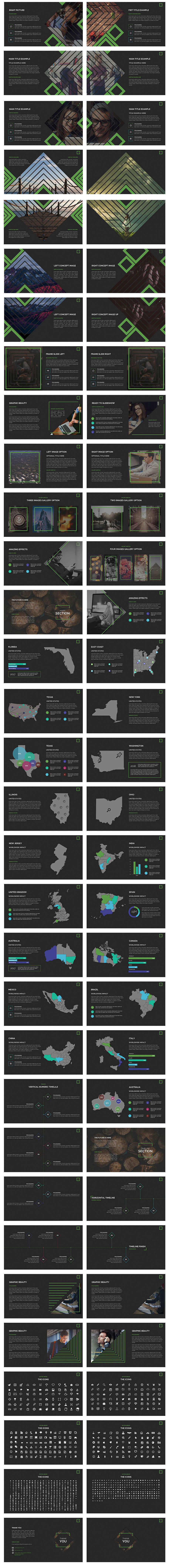 素材库下午茶：一套有逼格的文艺范的PPT模版下载[pptx,黑色+白色]