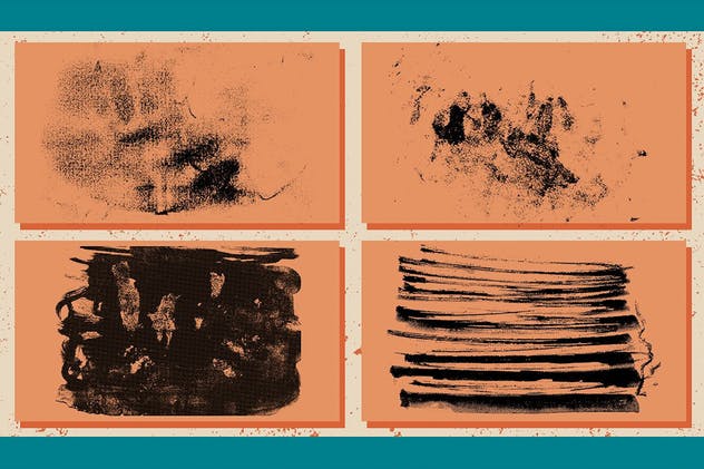 15款复古手工制作风格油墨肌理纹理 15 Grandpa’s Texture插图(3)