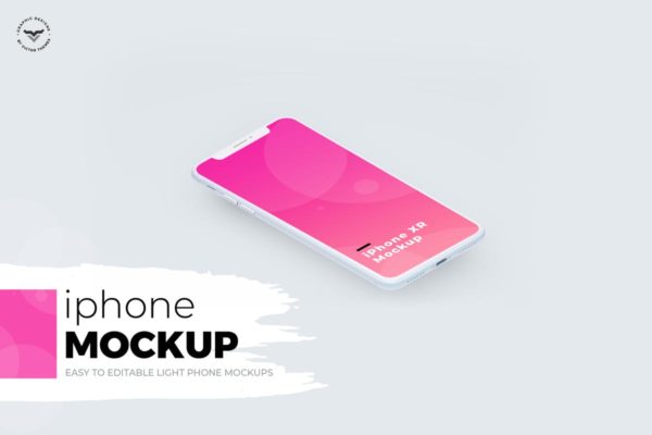 APP应用&amp;移动网页设计预览iPhone X样机模板 iPhone X Mockups