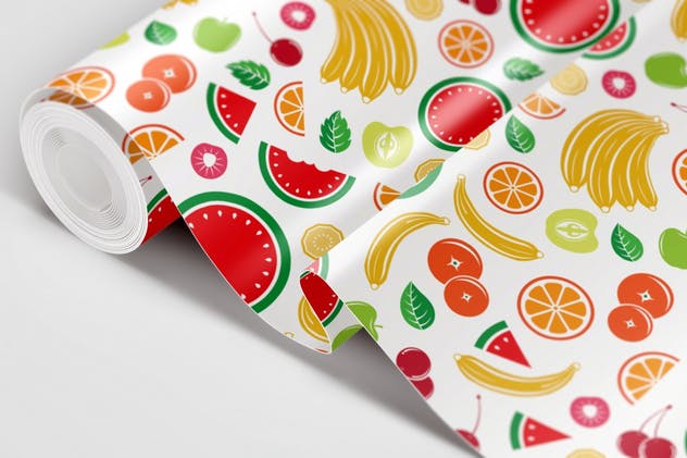 天然果汁图案包装设计无缝纹理v1 Natural Fruit Juices Seamless Patterns Vol1插图(6)