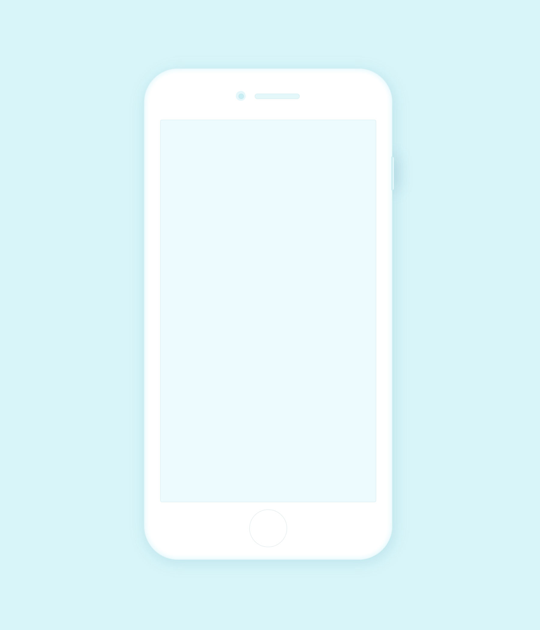 柔软的 iPhone 线框