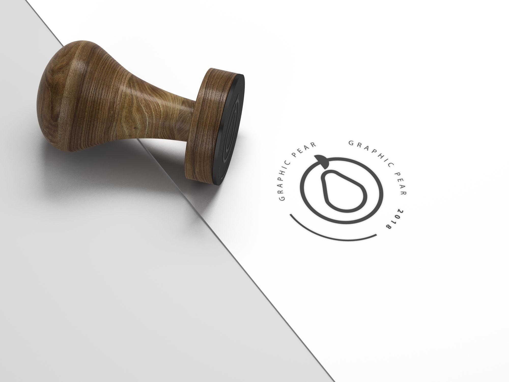 Logo设计效果预览印章样机模板 Stamp Mockup – Photoshop Smart Object插图