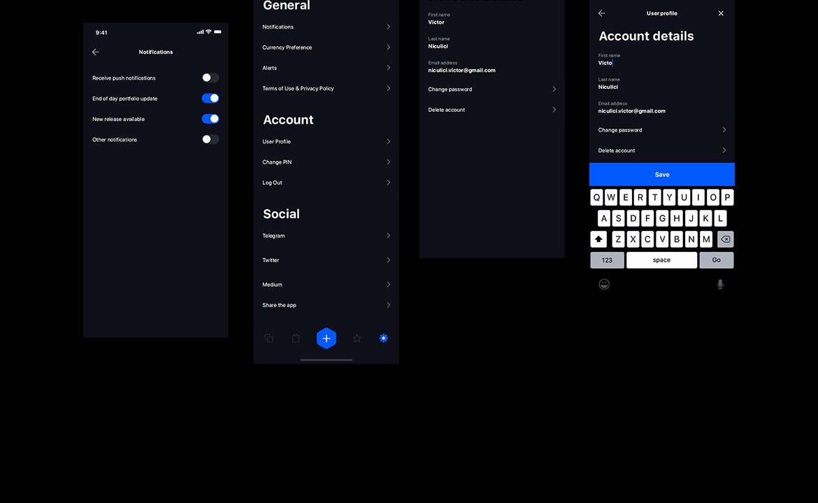 比特币等加密货币APP应用设计UI套件 Crypto Portfolio Tracker UI Kit for iOS插图(6)