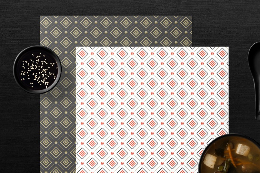 寿司美食菜单设计模板&品牌Logo设计 Sushi Menu Template and Logo插图(5)