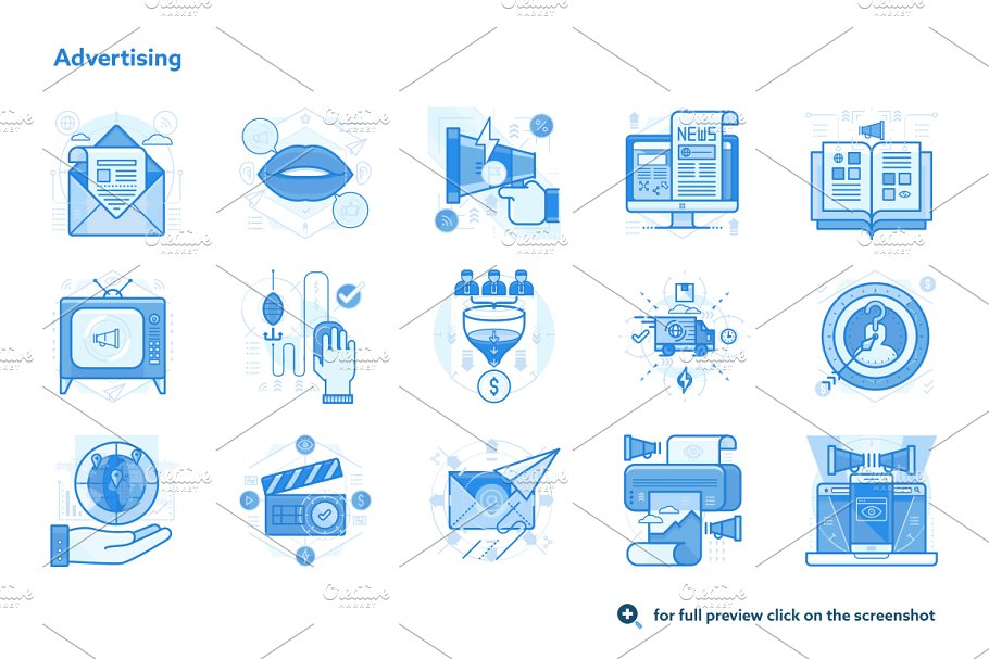 300个UI&UX适用的插画素材包 300 UI UX Illustrations插图(3)