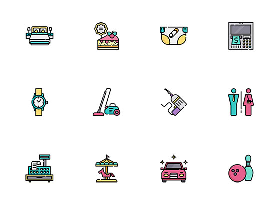 50 枚购物中心元素图标素材之家精选sketch素材