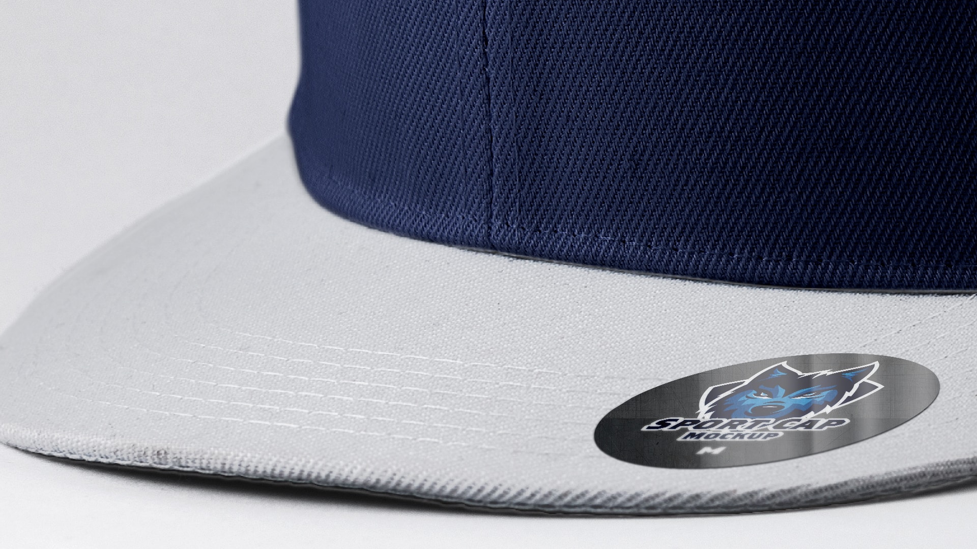 运动帽品牌设计前视图样机模板01 Sports Cap Semi Front View Mockup 01插图(3)