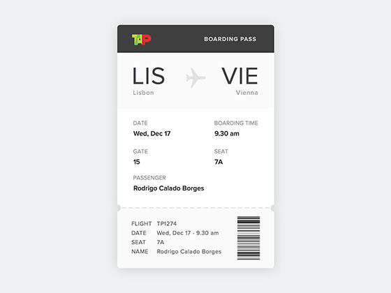 写实登机牌素材之家精选sketch素材