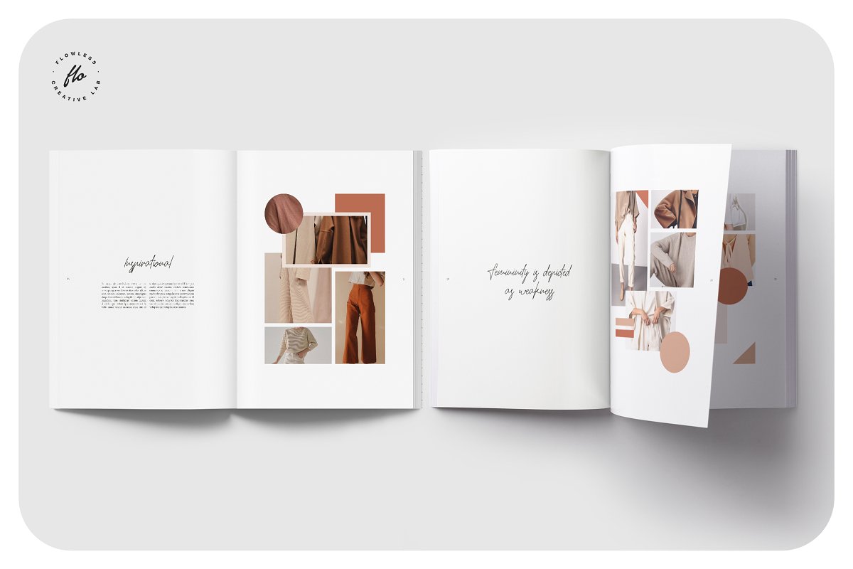 Moodboard时尚服装摄影杂志画册模板插图(2)
