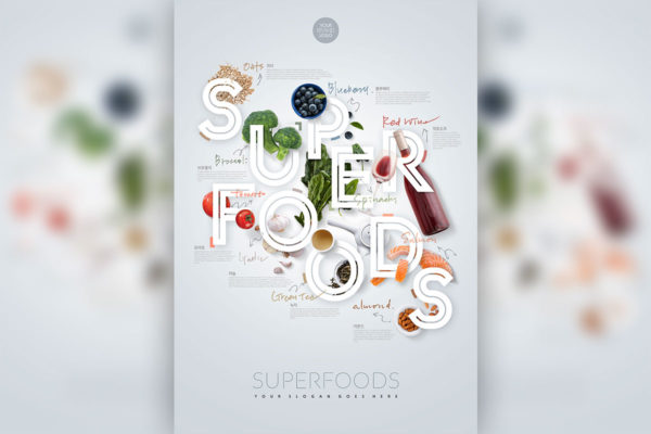 餐厅食物广告宣传海报设计