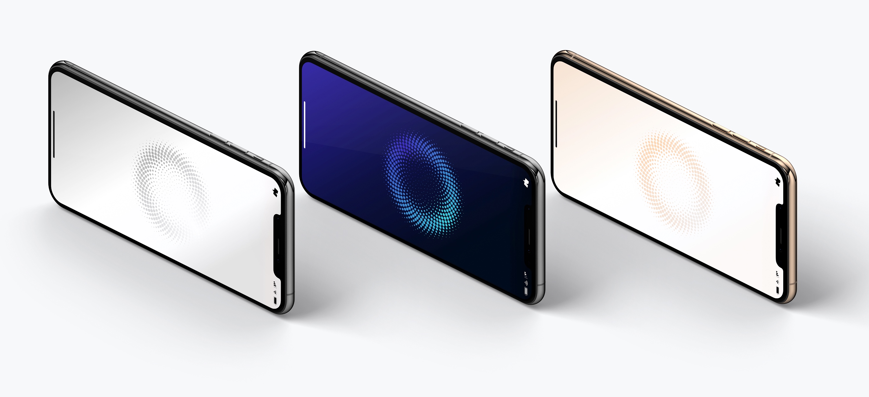 iPhone XS Max智能手机侧立左视图样机03 iPhone XS Max Mockup, Isometric Left View 03插图(3)