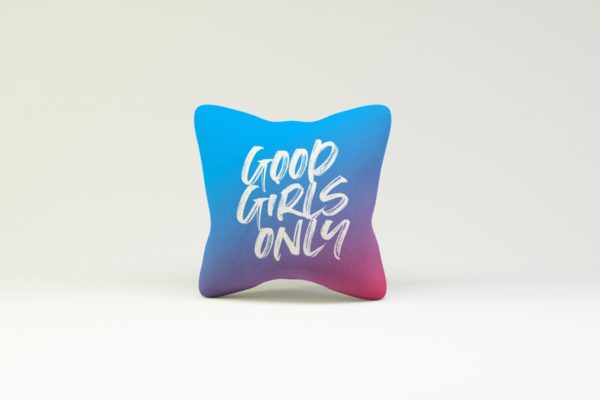 方形枕头外观设计样机模板 Square Pillow Mockup