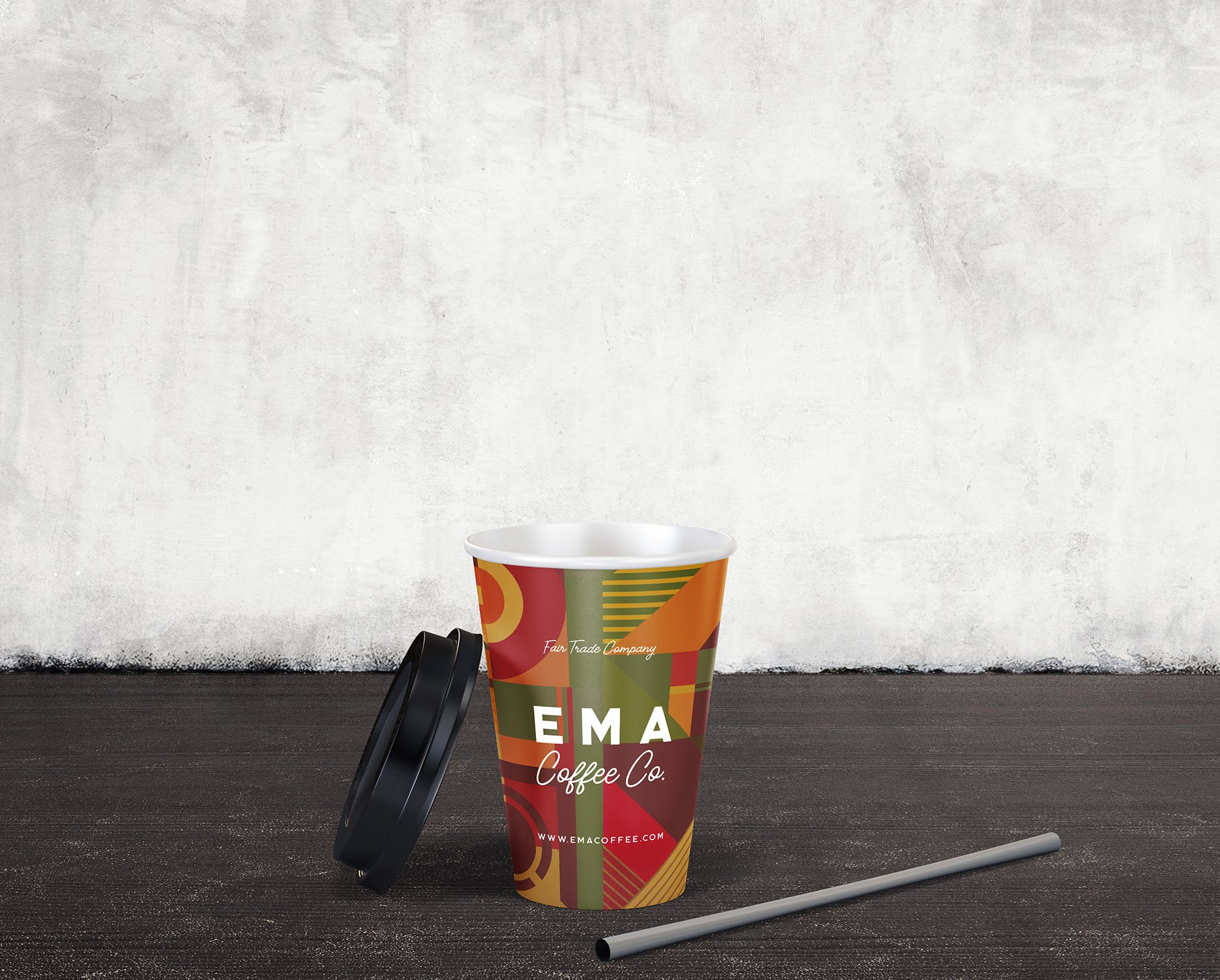 8个咖啡纸杯外观设计效果图素材库精选 8 Coffee Paper Cup Mockups插图(6)