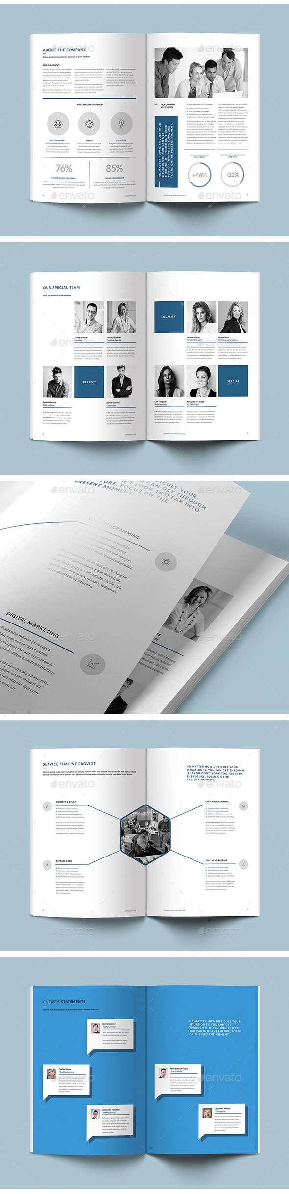 现代、专业、极简的杂志模板合辑下载 Proposal Bundle [indd]插图(6)