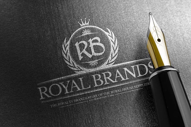 Logo商标烫金印刷效果图素材库精选模板v2 Logo Mock-Up / Exclusive Paper Edition 2插图(10)