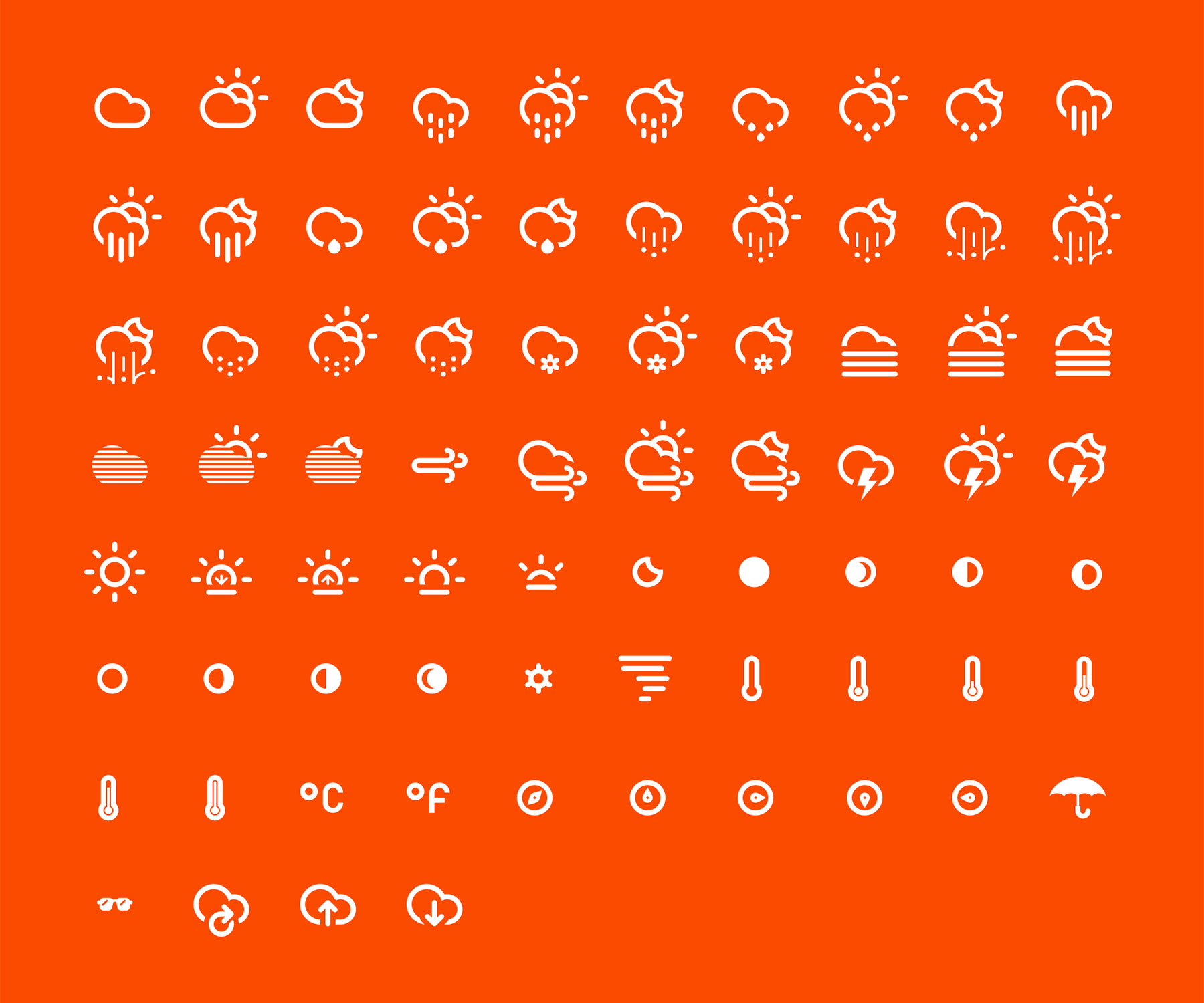 Climacons 天气图标