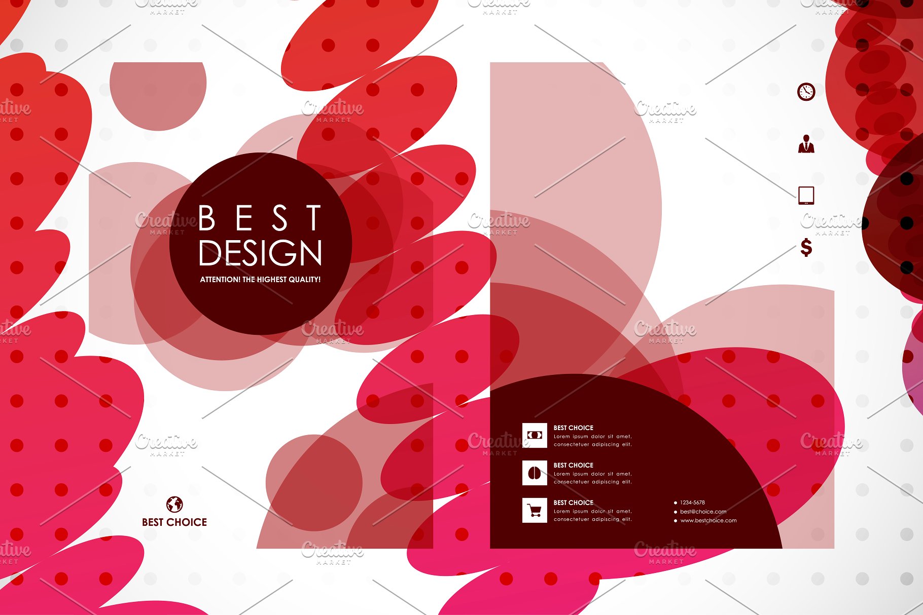 数十款抽象图形背景小册子模板合集 84 Abstract Brochures插图(24)