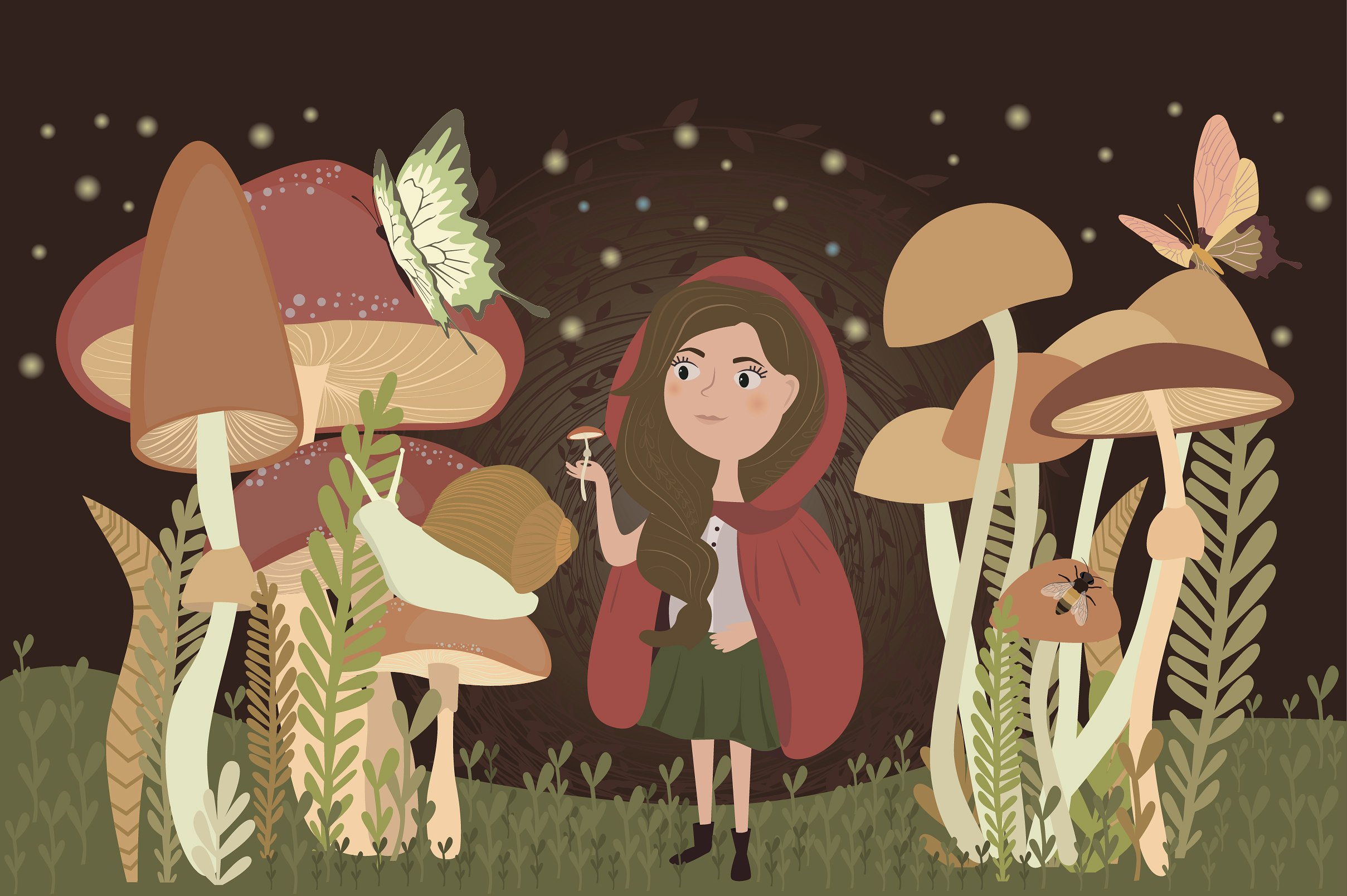 魔术森林剪贴画和卡通插图合集插图(2)