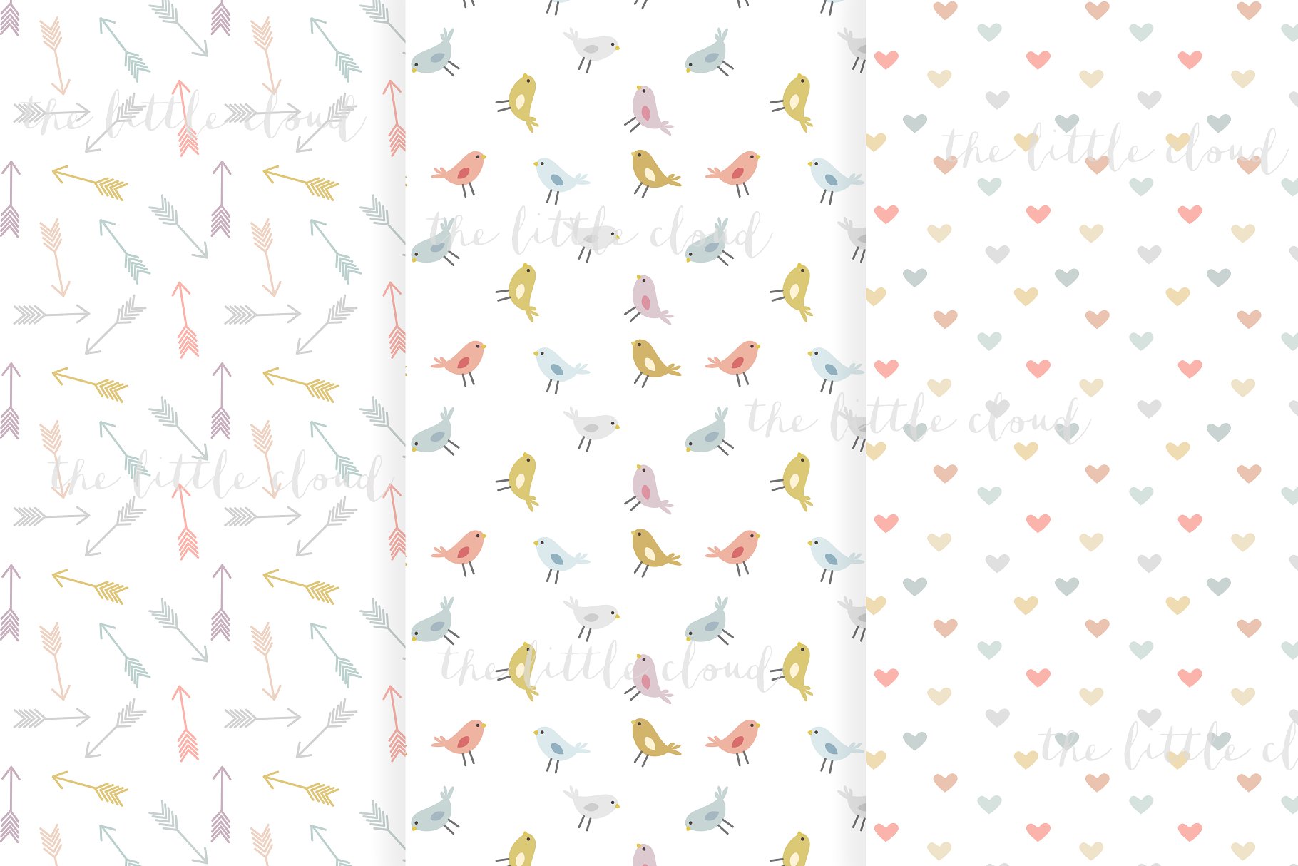 9种多彩图案无缝纹理 9 colorful seamless patterns插图(2)