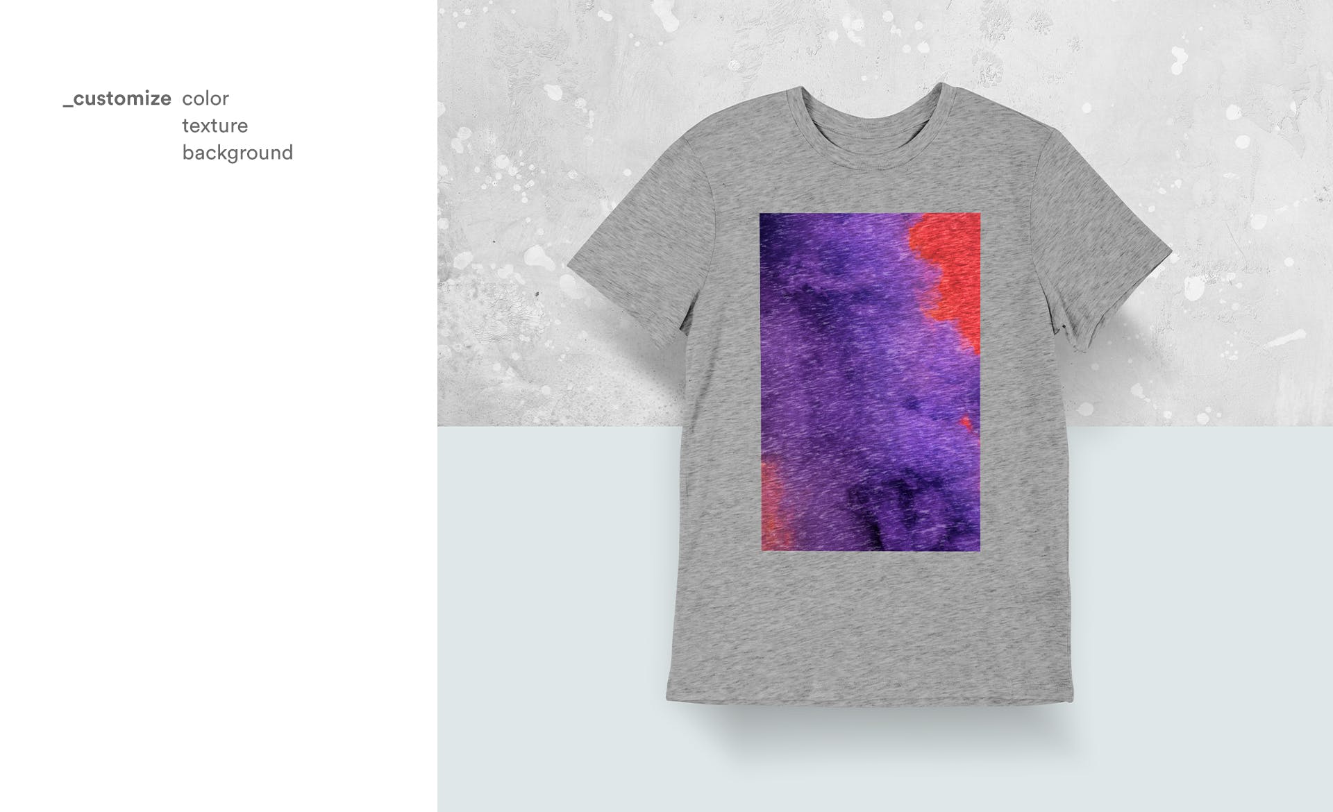 T恤印花设计正面视图样机模板v3 T-shirt Mockup Vol 03插图(1)