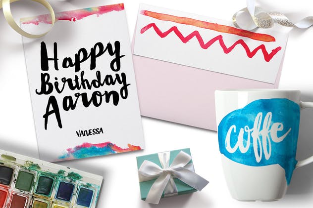 145手工制作水彩纹理套装 Watercolor Textures + BONUS插图(3)