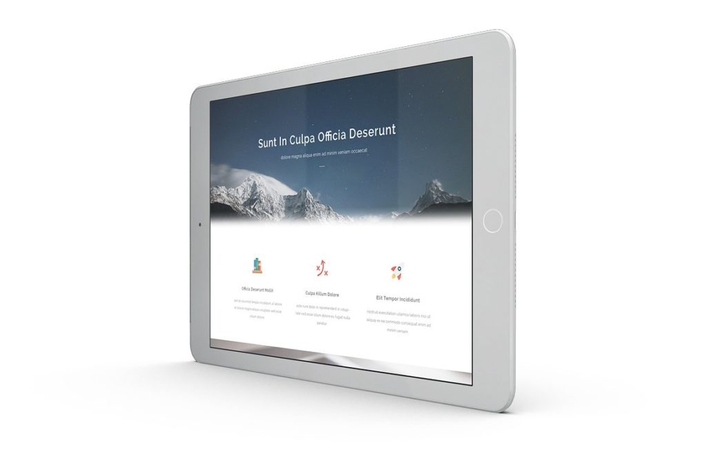 16个不同视角iPad Mockups打包下载[psd]插图(1)