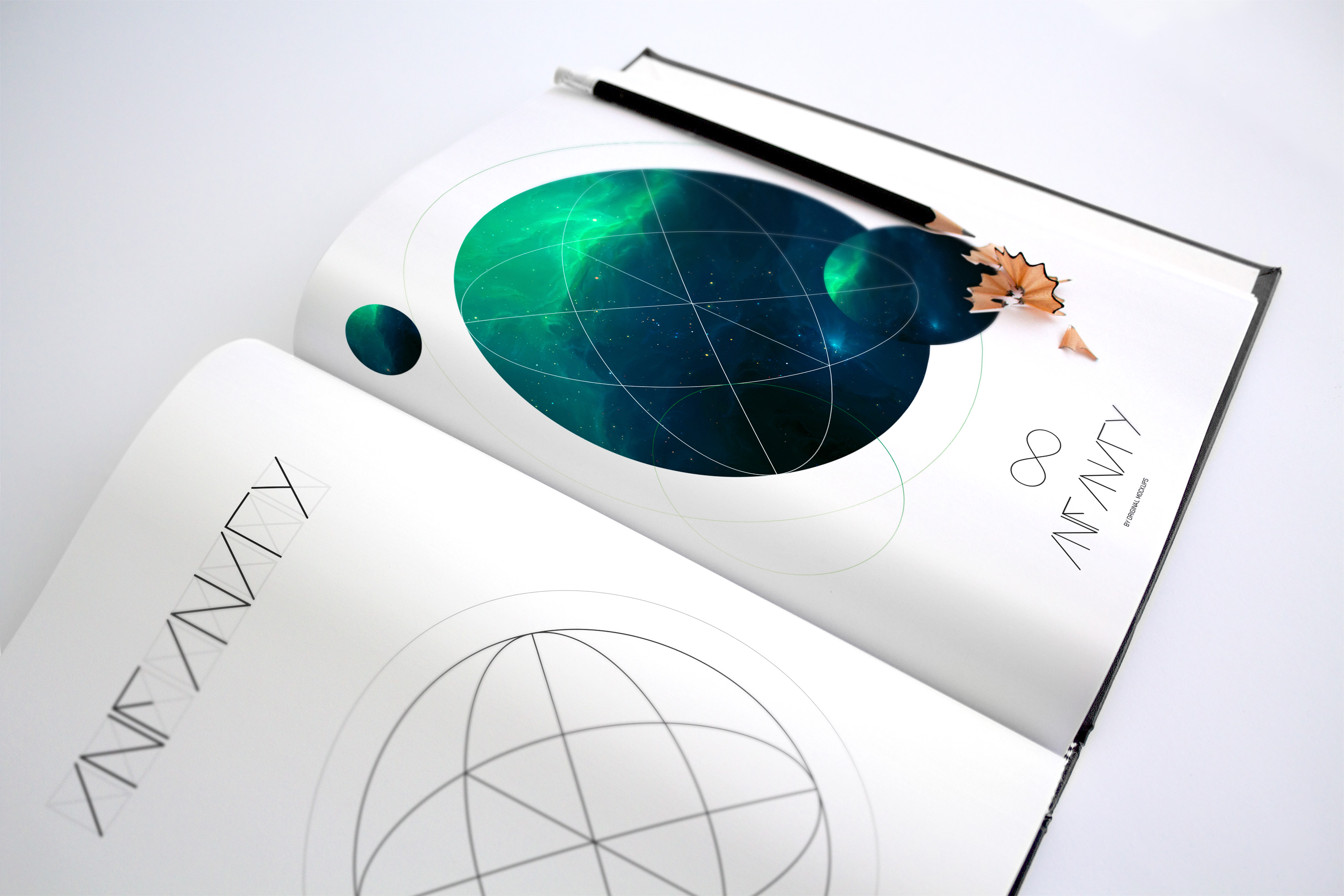 素描本绘画本绘画创作设计展示样机02 Art Book Mockup 2插图